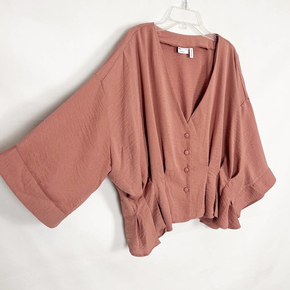 ASOS Mauve Button-Down Blouse - Picture 5 of 11